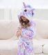 Unicorn Dots Bathrobe bathrobe Little Palace Store
